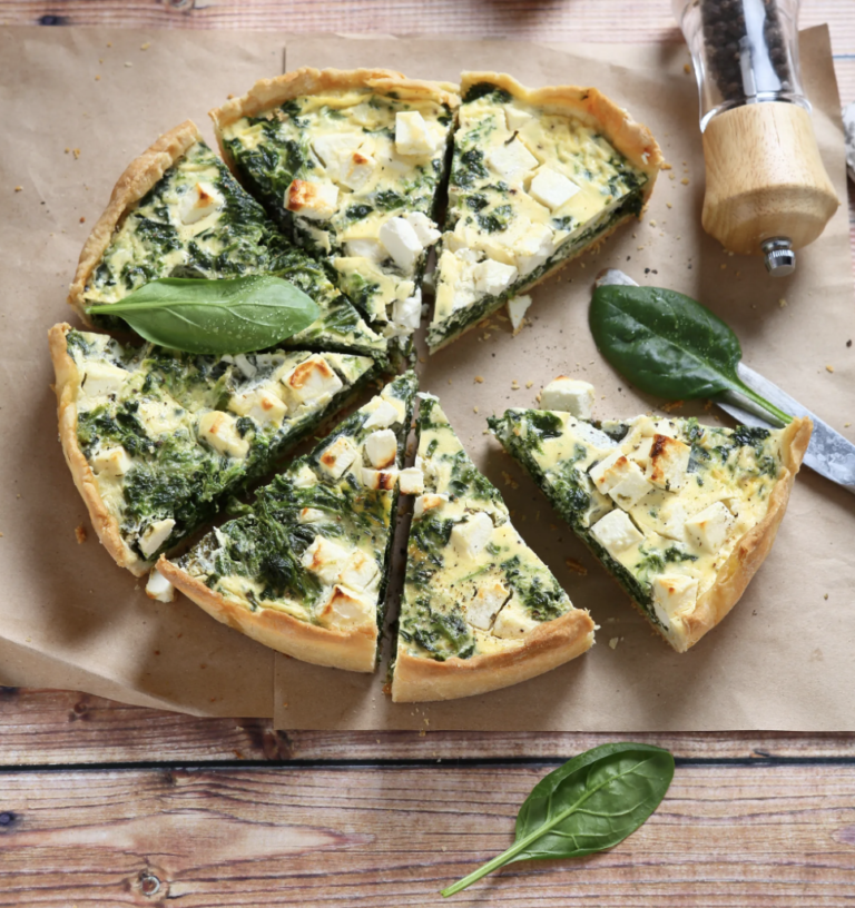 quiche with spinach and feta