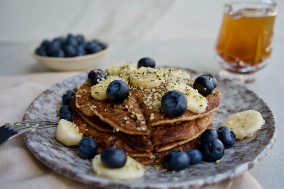 Fluffy Banana Nut Pancakes for a Healthy Breakfast